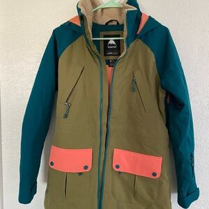 Women's Burton Prowess Jacket Size XS - Spruce/Olive/Persimmon